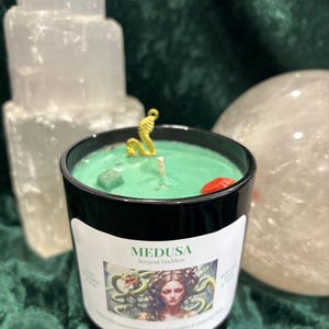 Medusa Candle | Serpent Goddess | Deity Candle | Witchy | Candle Offerring | Candle Magick