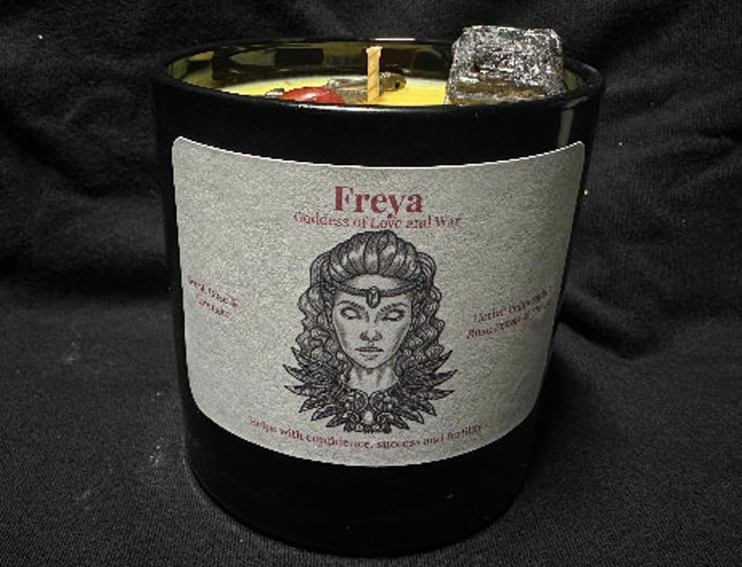 Freya Goddess Candle Goddess Candle Candle Offering Etsy