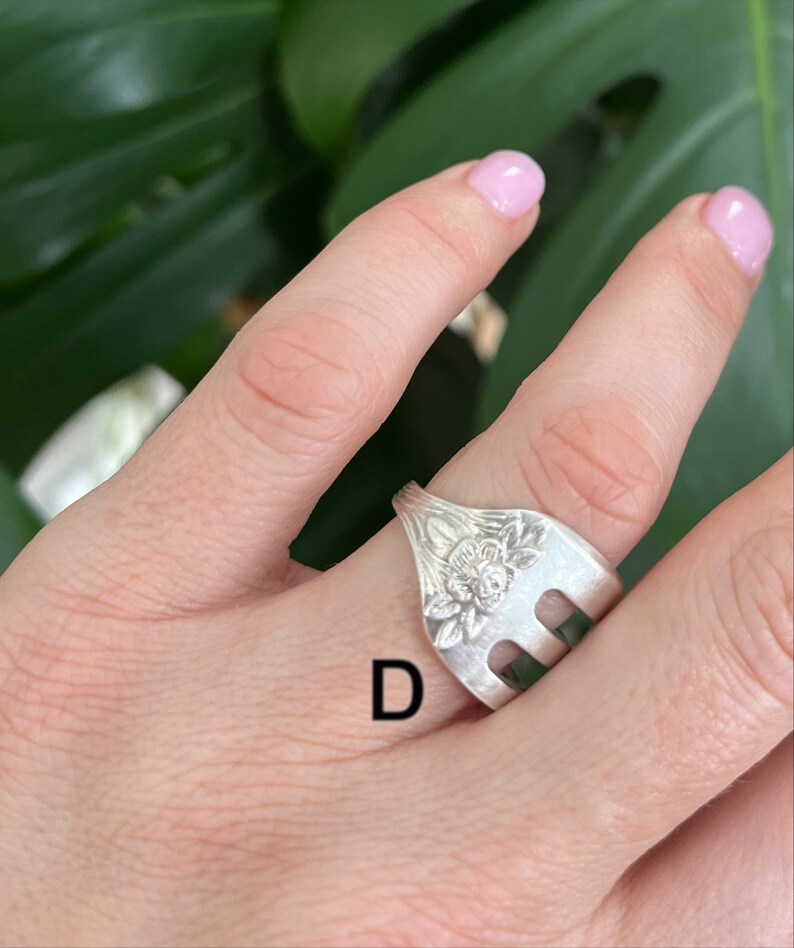 Fork Ring/ Silverware Jewelry/vintage Style/ Boho/ Etsy