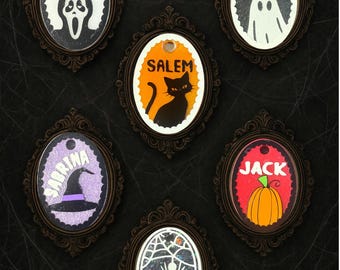 Glow-in-the-Dark Halloween Pet ID Tag: Custom, Personalized dog and cat