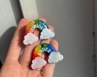 Rainbow Cloud Pet ID Tag