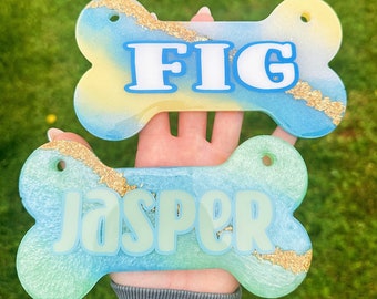 Marble Geode CRATE tags