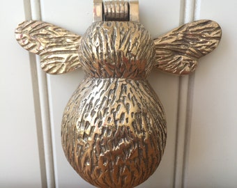Bumble Bee Solid Brass Door Knocker