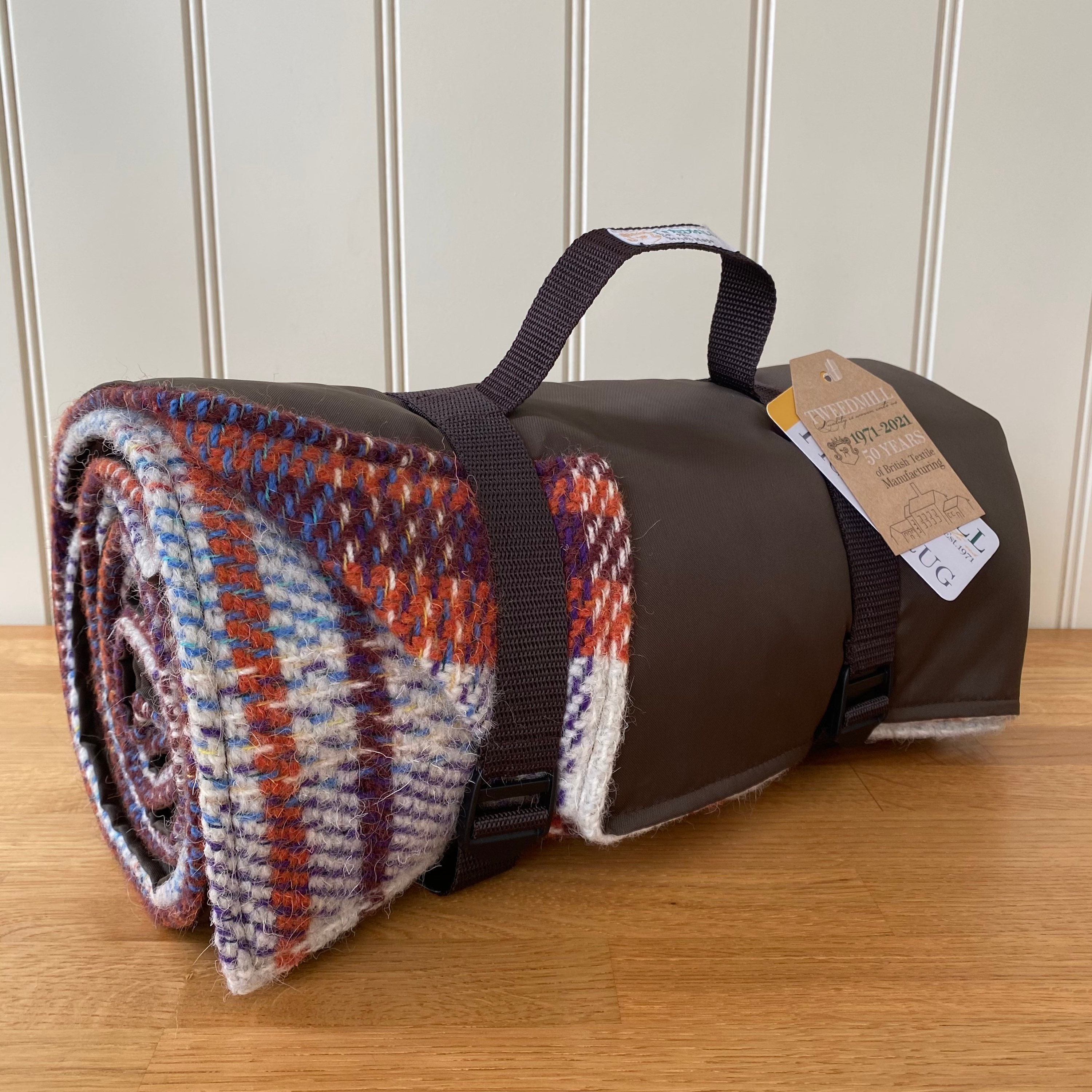 Tweedmill Recycled Picnic Rug Roll Waterproof Backing Etsy