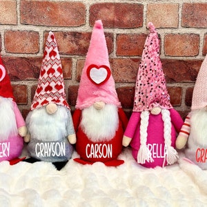 NEW Valentines Day Personalized 14” Gnome- Cute Custom Gift!