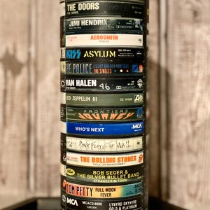 80s Music Rock Band Cassette Tumbler cup- 20oz *GLOWS*