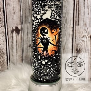 Nightmare Jack & Sally *GLOW* Tumbler