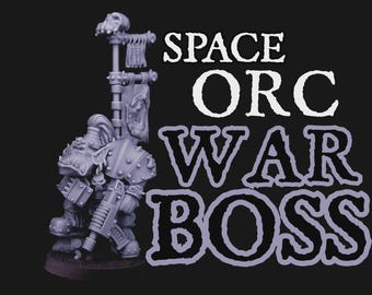 Orc Big Boss | Space Orcs | Trollet Miniatures