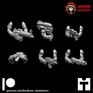 Retro Orcs Shoota Arms | Space Orcs | Hardcore Miniatures