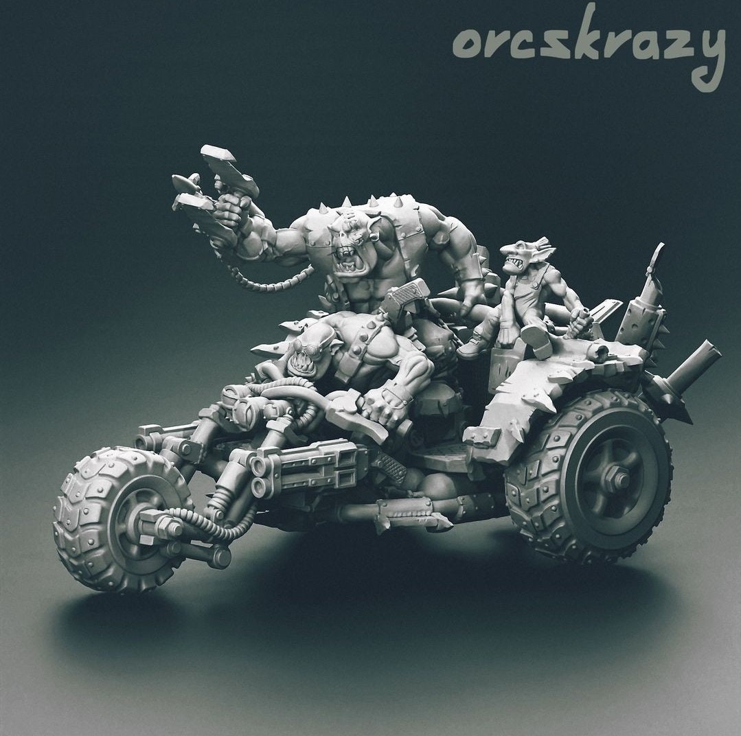 Ork Mega Wartrike | Orcskrazy - Etsy