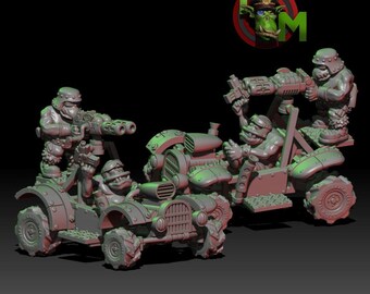 Retro Orc Buggie | @Trollet_Miniatures