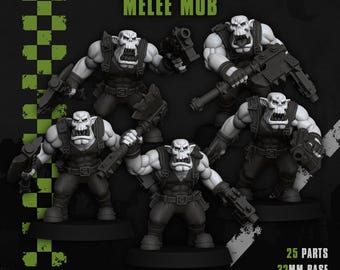 Orcos cuerpo a cuerpo / Miniaturas de Skulltown