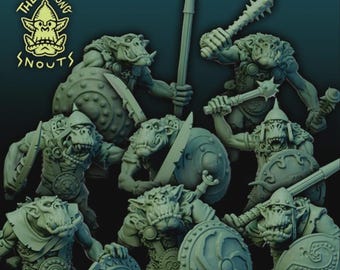Fantasy Orcs Regiment | Multi-Part | Multi-Pose | The Longsnouts