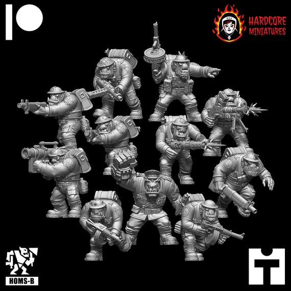 Brit Orcs | WW1 Boyz | Hardcore Miniatures