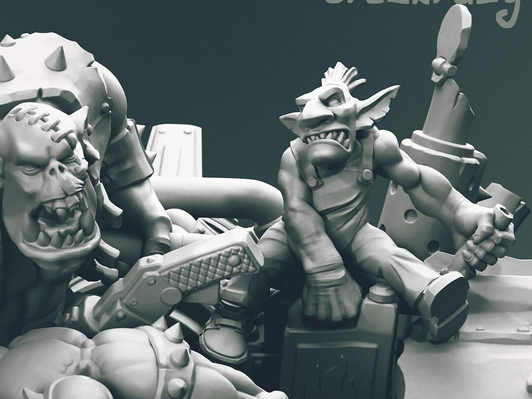 Goblin Rider | Ork Mega Wartrike | Orcskrazy - Etsy