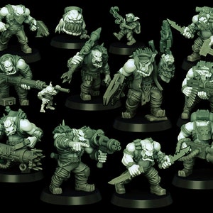 Orc Kill Squad | Commando Orc Team |Spec-Op Orcs by @MaliciousMinis