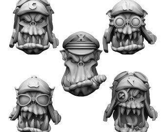 Ork Jetpack Heads | MaliciousMinis