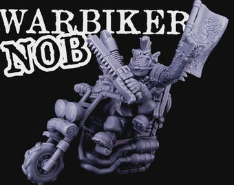 Orc Biker Noble | Space Orcs | Trollet Miniatures
