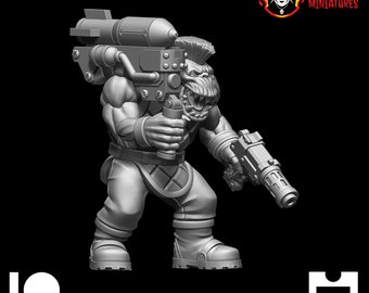 Retro Orc Boy #12 | Space Orcs | Hardcore Miniatures