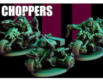 Chopperz | Biker Orcs | Red Pilgrim Miniatures