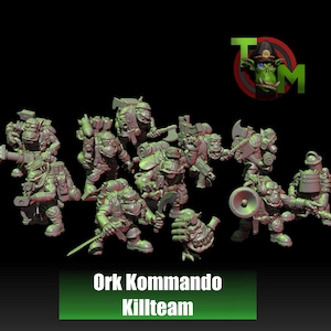 Équipe Kommando | Orks de l'espace | @Trollet_Miniatures
