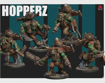 Hopperz | Jetpack Orcs | Red Pilgrim Miniatures