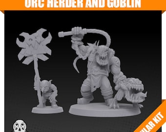 Pastor orco con compañero goblin / pastor ambulante
