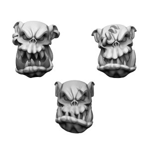 Ork Warboy Köpfe | MaliciousMinis