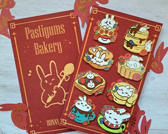 Pastiyums Bakery Bunny Treats Enamel Pins
