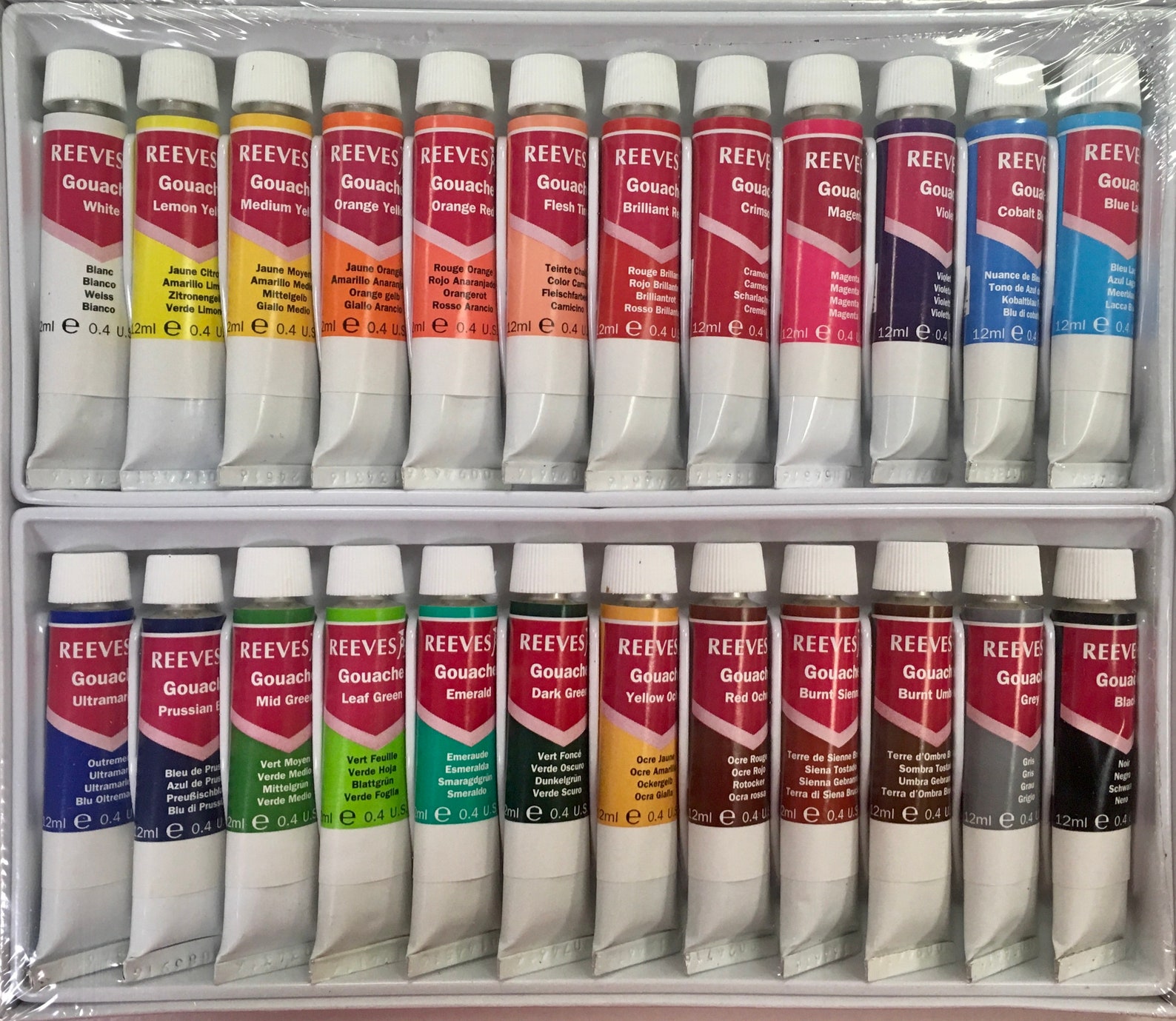 Reeves Fine Gouache Colours 24 count Etsy
