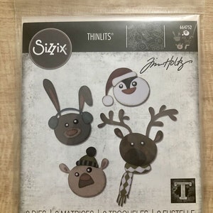 Tim Holtz Sizzix WINTER CRITTERS Thinlits Dies 664752