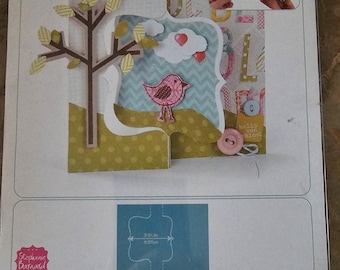 Sizzix Movers & Shapers L-Karte, Fancy Flip-its Die, -658840- NIP