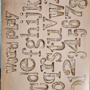 Tim Holtz Bigz XL Die Word Play Alphabet 657837