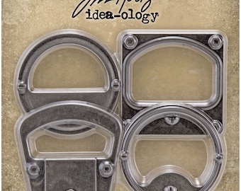 Tim Holtz Idea-Ology metalen meetlijsten, odds & ends, hardware, dooshoeken