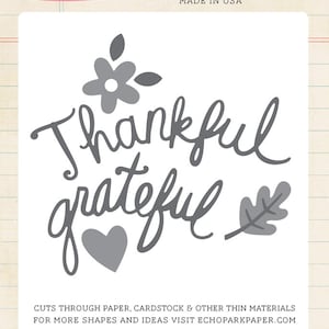 Echo Park Die Set Thankful- TSF93040