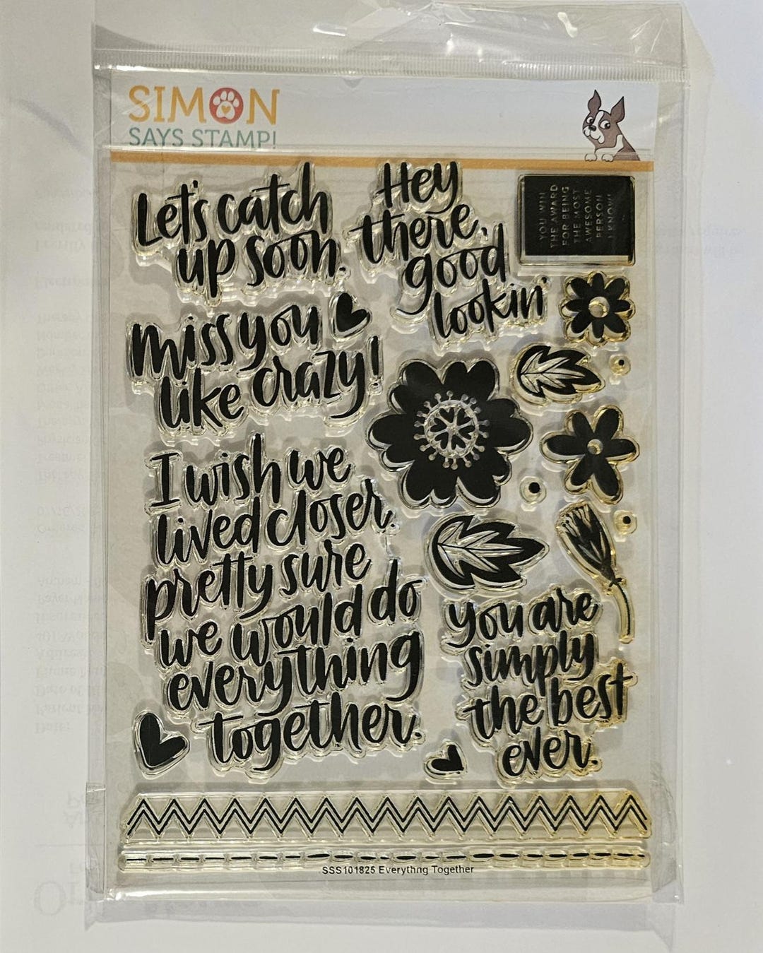 Simon Says Stamp Various Clear Stamp Sets: Best Hugs, Hello Sunshine ...