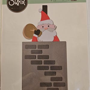 Sizzix Thinlits Dies Renväska, Vinterhjort, Jultomte-slider, Julklapp, Fras: God Jul, God Helg, Vinterelement, Strumpa