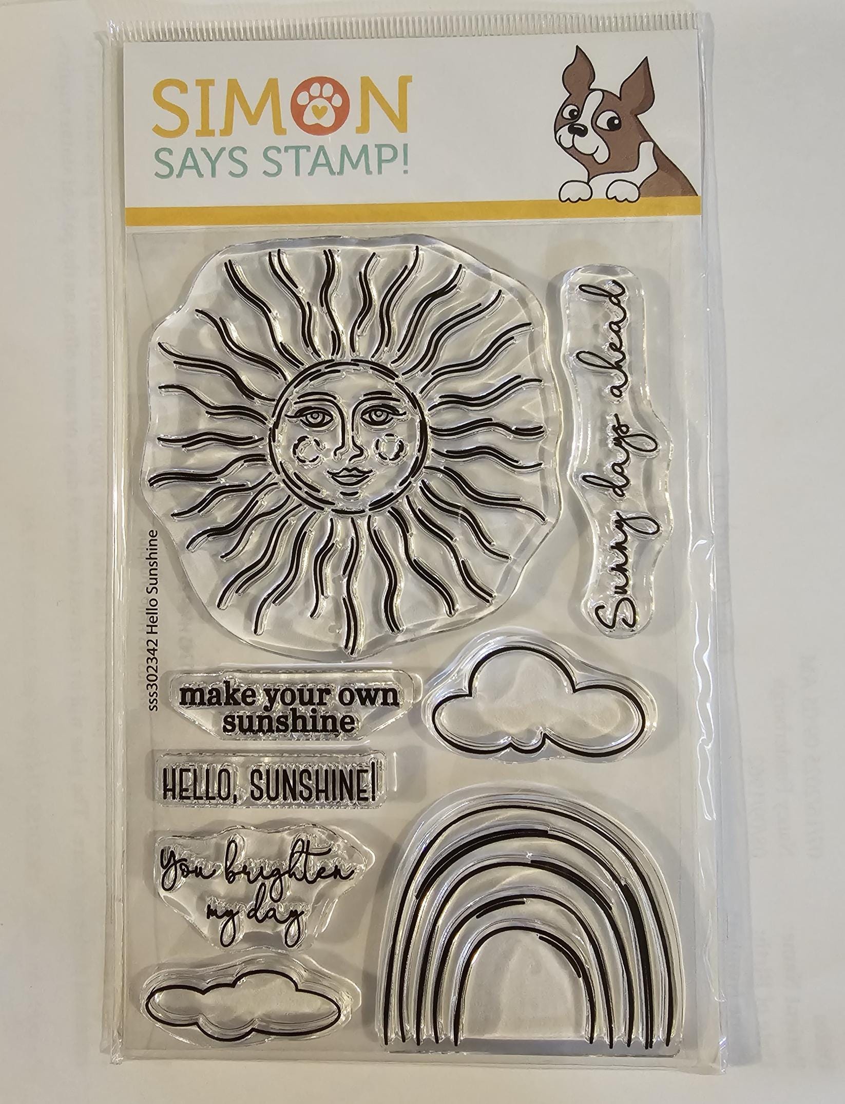 Simon Says Stamp Various Clear Stamp Sets: Best Hugs, Hello Sunshine ...