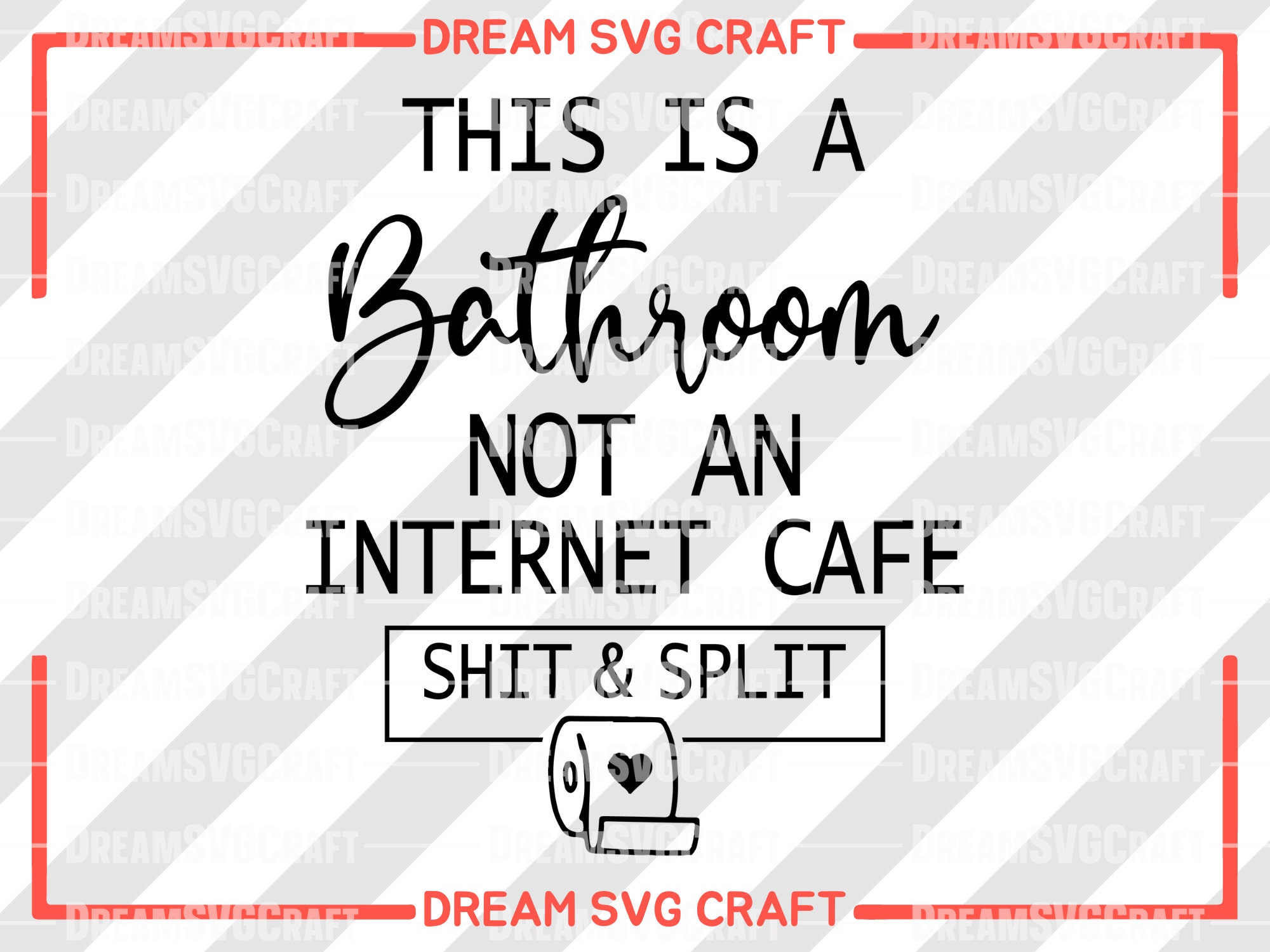 This is a bathroom not an cafe Cutting File svg Etsy