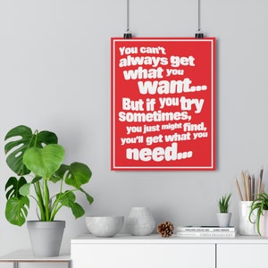 Impression d&#39;affiche inspirée des Rolling Stones