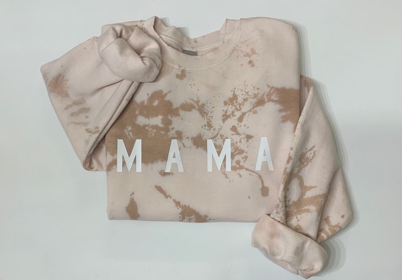 Mama Loungewear Going Home Outfit For Mama MAMA Sweatshirt Mama Embroidered Sweatshirt Kleding Dameskleding Hoodies & Sweatshirts Sweatshirts New Mom Gift Tie-Dye Mama Sweatshirt 