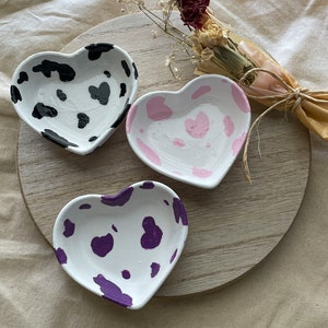 Cow Print trinket dish/tray! 100% Handmade