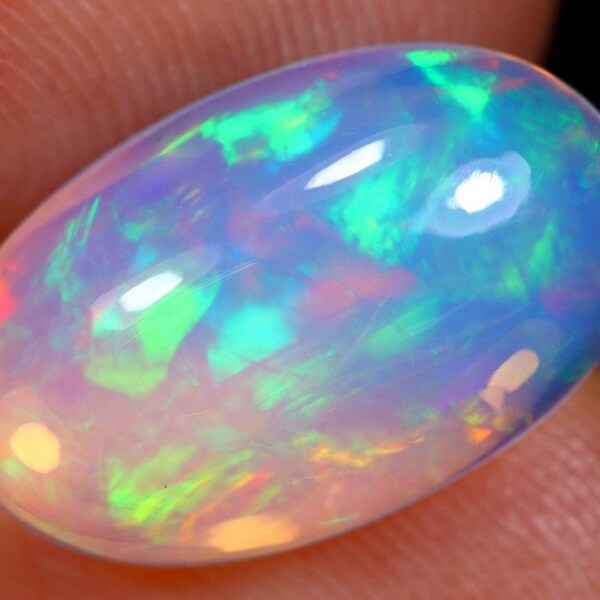 Ethiopian Welo Gem Oval Opal Cabochon amazing color,fire waiting to be set in handcrafted jewelry BF5550 3.29ct 14.8x9.3x5.4mm