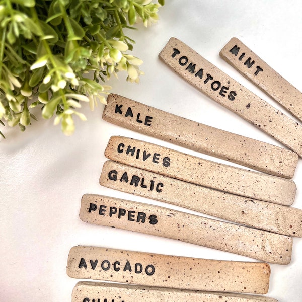 herb sticks - vegetable stake, plant markers