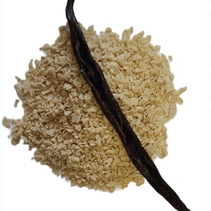 Bio-Quebec-Ahornflocken oder Zucker, gemischt mit Madagaskar-Vanilleschoten - Flocons oder Sucre d'érable oder biologisches à la Vanille