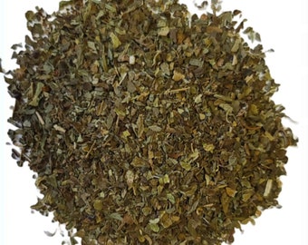 Dried basil leaves - Feuilles de basilic sechées