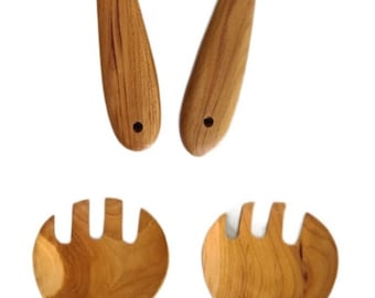 Serving spatula (2 pieces) teak wood