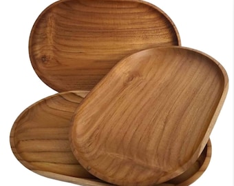 1 Serving plate teak wood