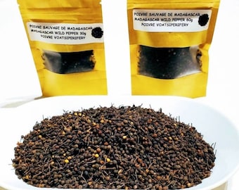 Wild peppercorn from Madagascar (Poivre Voatsiperifery)