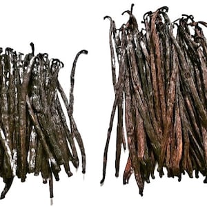 Grade B 10 sticks Madagascar natural vanilla beans for Extract, Powder, and Paste old, dried and imperfect beans image 5